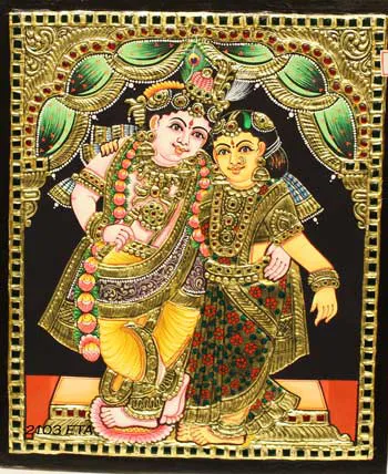 radha krishna painting