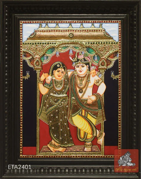 radha krishna tanjore painting